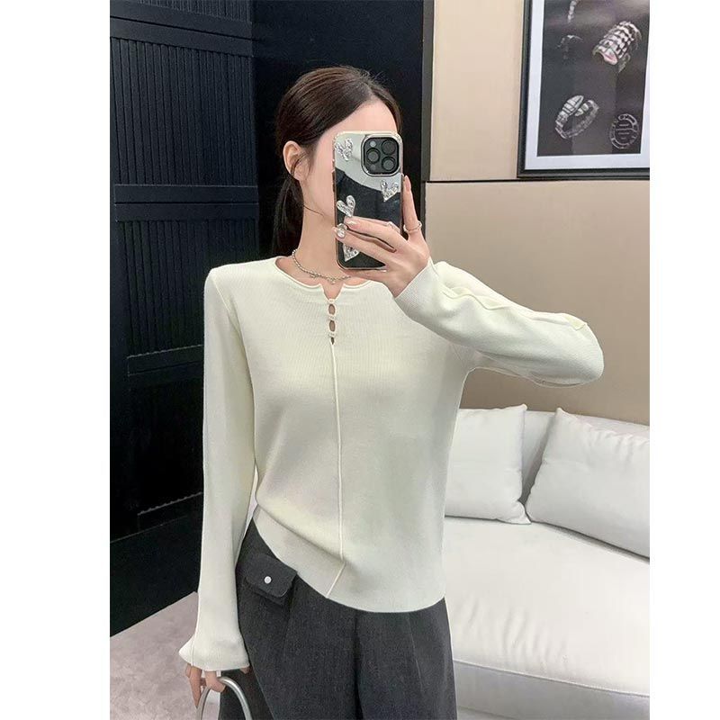Base Layer Top - Damska bluzka z ażurowym wzorem w