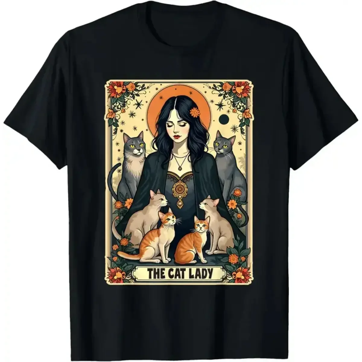 Undershirt Crew Neck - Koszulka unisex z motywem karty tarota